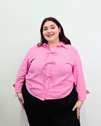 CAMISA ROMA LINO - Rosado