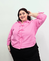 CAMISA ROMA LINO - Rosado
