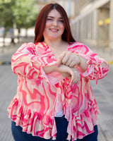 BLUSA VOLADO MICROTUL