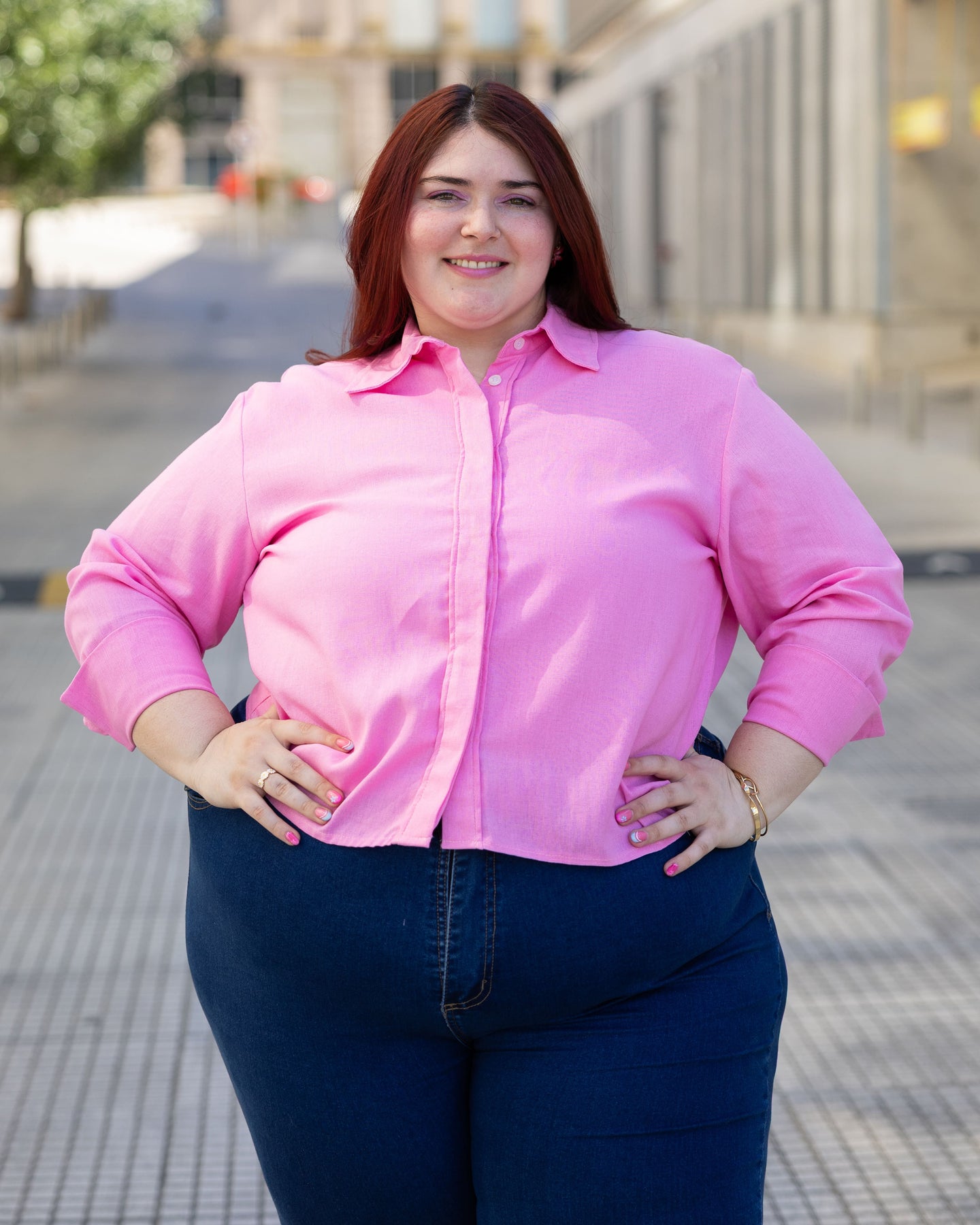 CAMISA ROMA sin LAZOS - Rosado