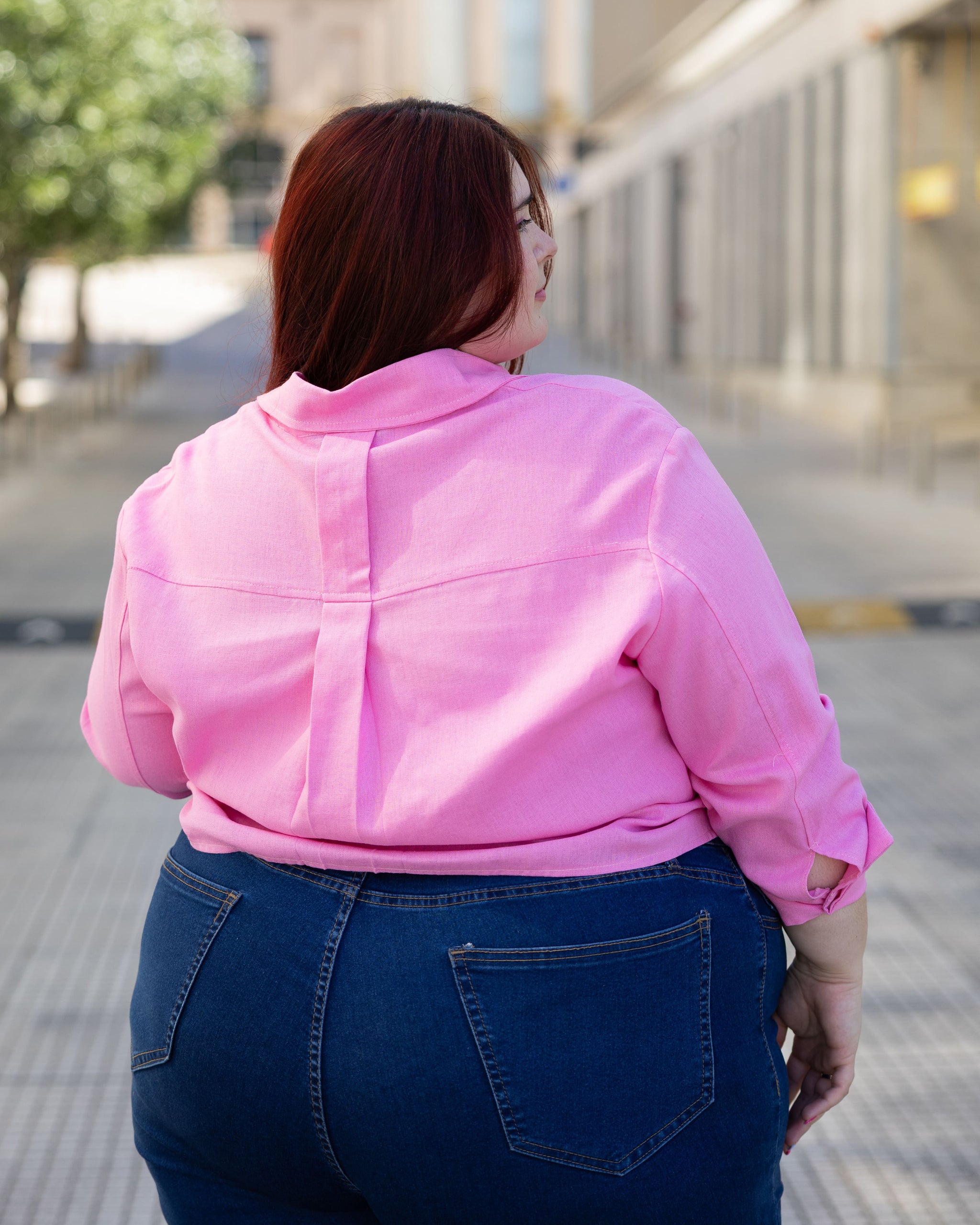 CAMISA ROMA sin LAZOS - Rosado