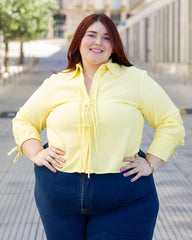 CAMISA ROMA LINO - Amarillo