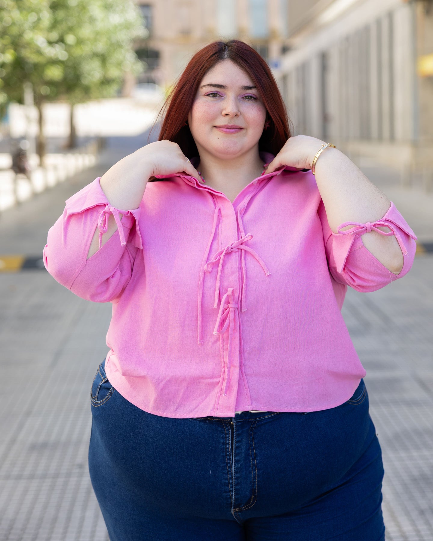 CAMISA ROMA LINO con LAZO - Varios Colores