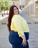 CAMISA ROMA LINO sin LAZO - Amarillo