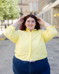 CAMISA ROMA LINO sin LAZO - Amarillo