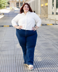 CAMISA ROMA LINO sin LAZO - Blanco