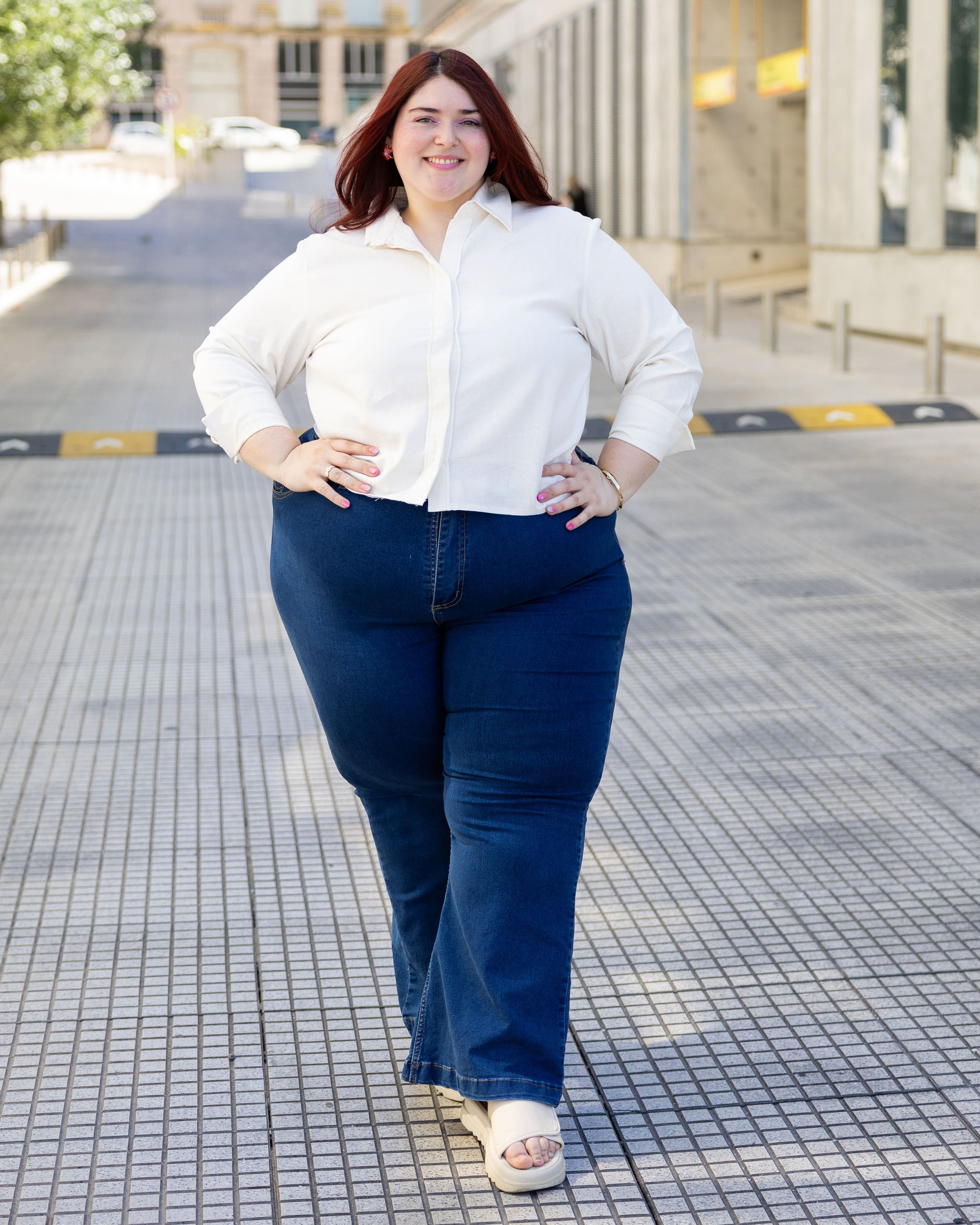 CAMISA ROMA LINO sin LAZO - Blanco