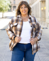 SOBRECAMISA ESCOCESA CHIC - Chocolate