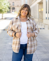 SOBRECAMISA ESCOCESA CHIC - Beige