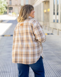 SOBRECAMISA ESCOCESA CHIC - Beige