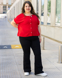 BLUSA CAMISA ANGEL en TUSOR - Roja
