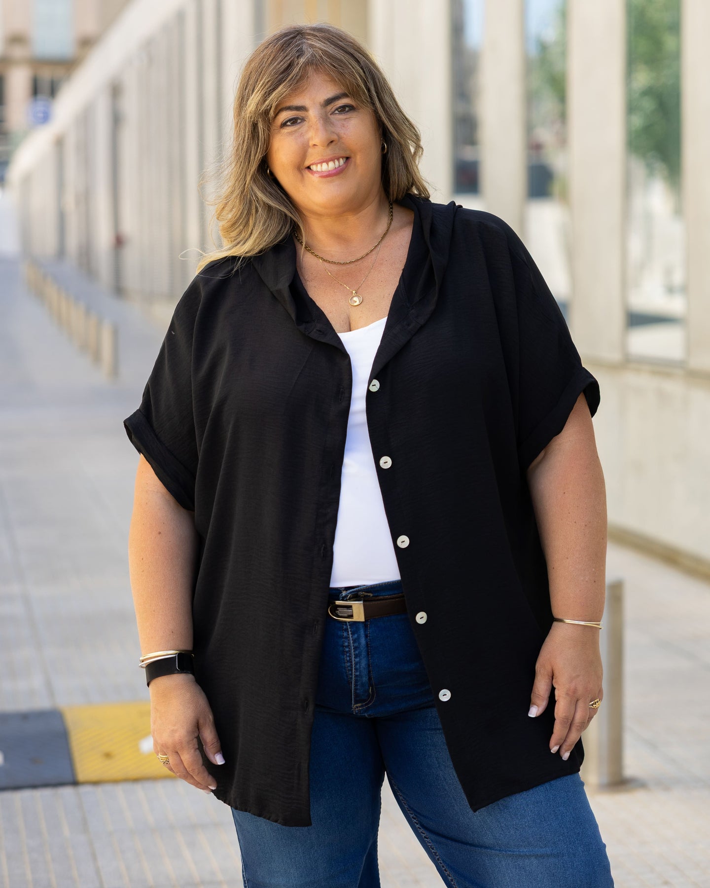 CAMISA CITRUS en TUSOR - Negra