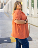 CAMISA CITRUS en TUSOR - Terracota