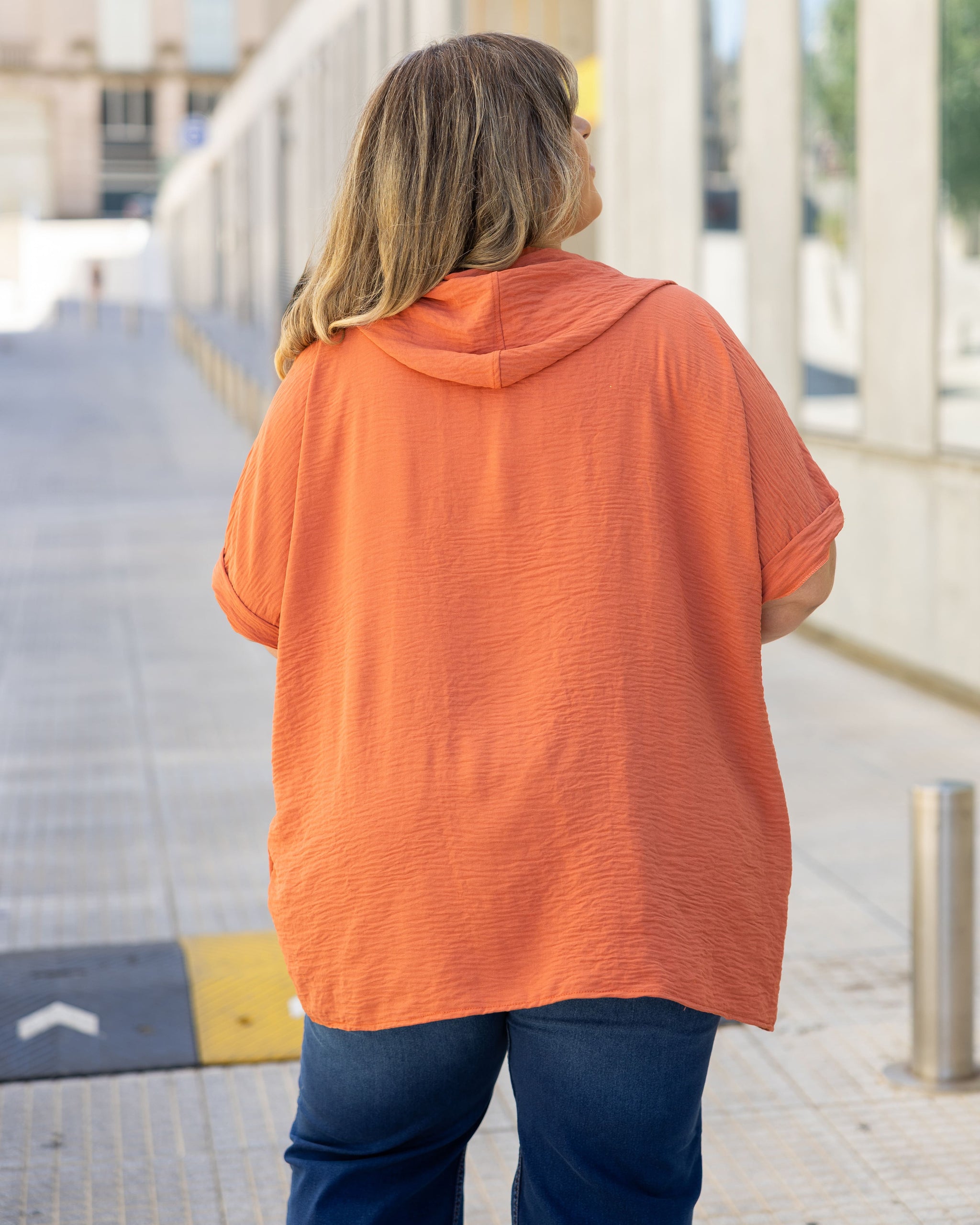 CAMISA CITRUS en TUSOR - Terracota