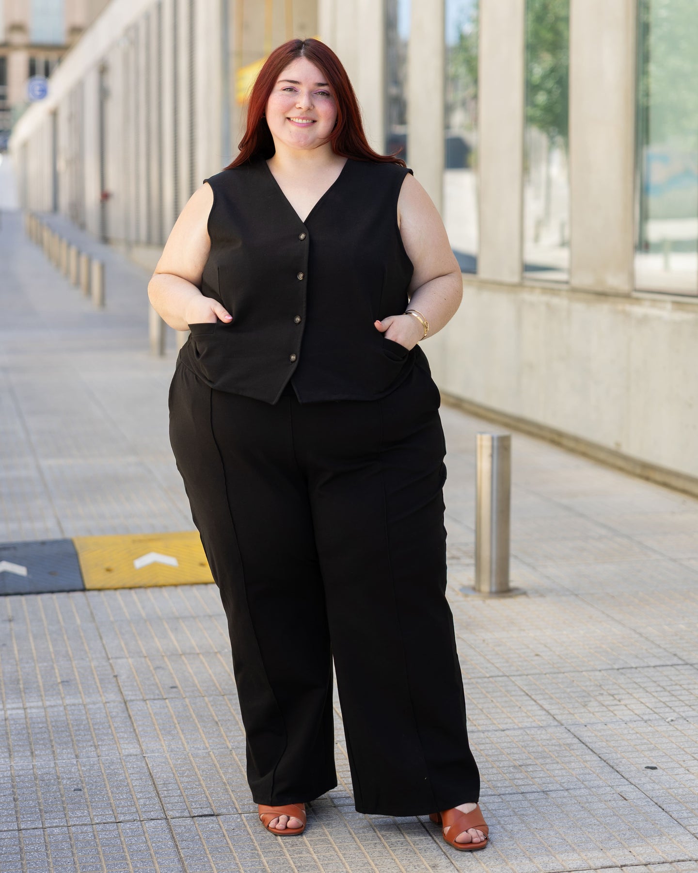 CHALECO CORTO en PUNTO ROMA