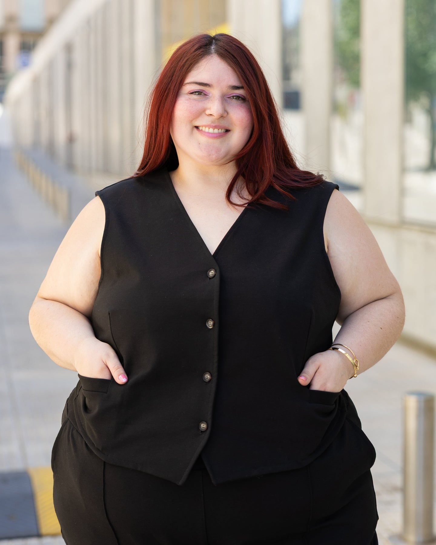 CHALECO CORTO en PUNTO ROMA