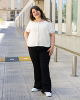 BLUSA CAMISA ANGEL en TUSOR - Perla