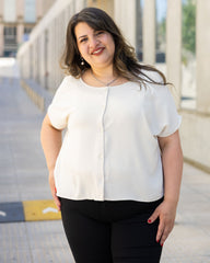 BLUSA CAMISA ANGEL en TUSOR - Perla