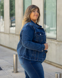 CAMPERA JEAN LONIA - Azul Oscuro