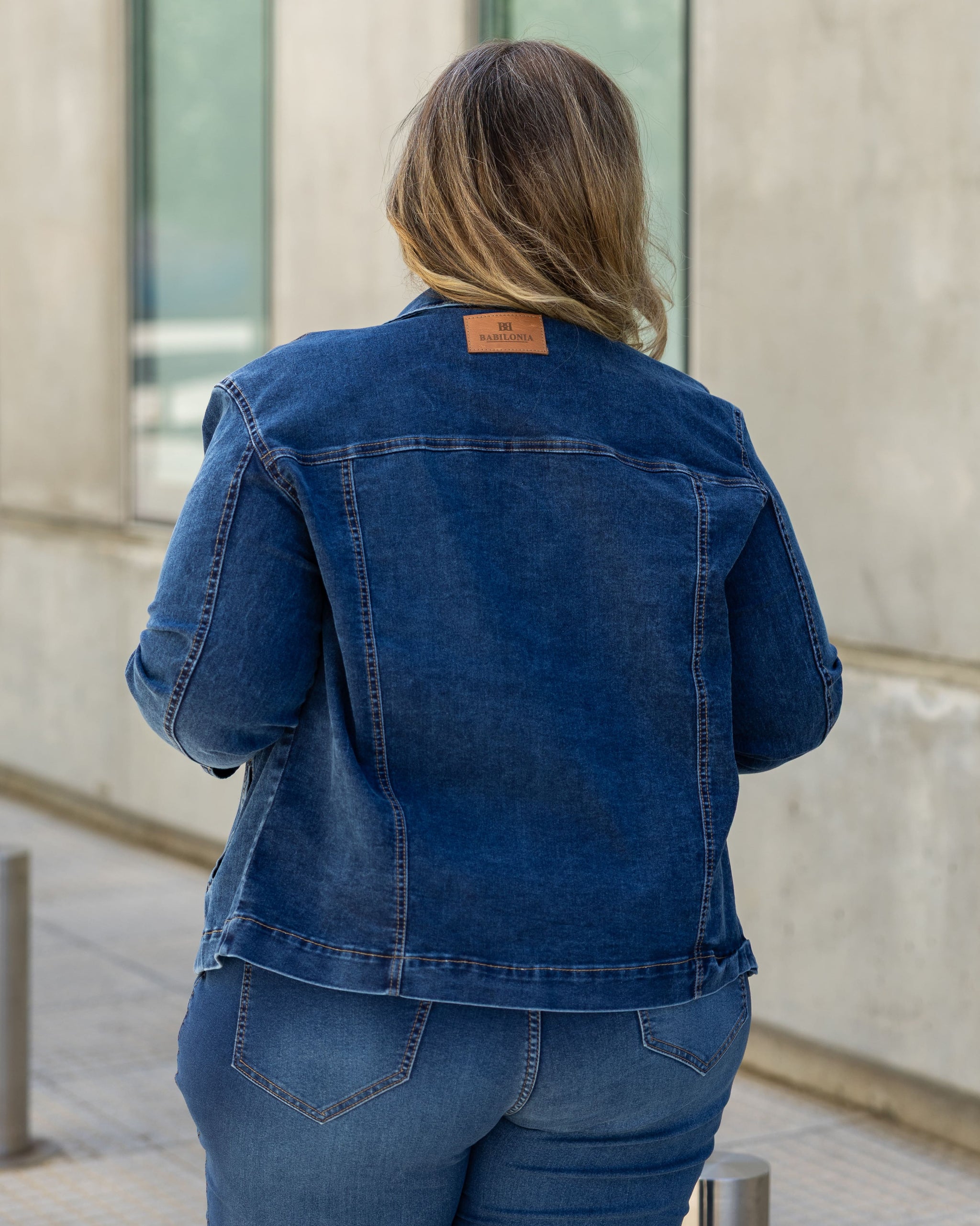 CAMPERA JEAN LONIA - Azul Oscuro