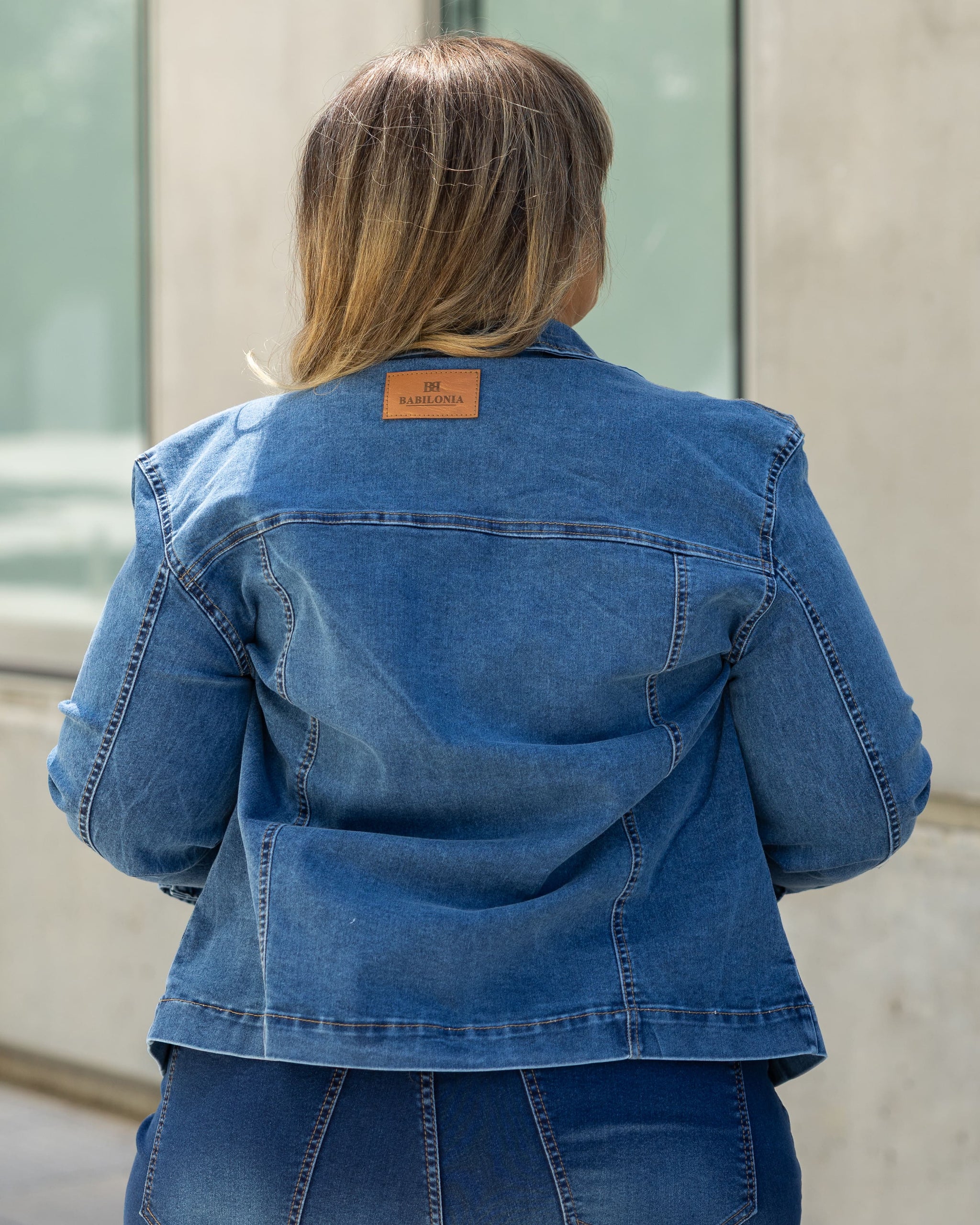 CAMPERA JEAN LONIA - Azul Medio