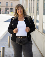 CAMPERA JEAN LONIA - Negro