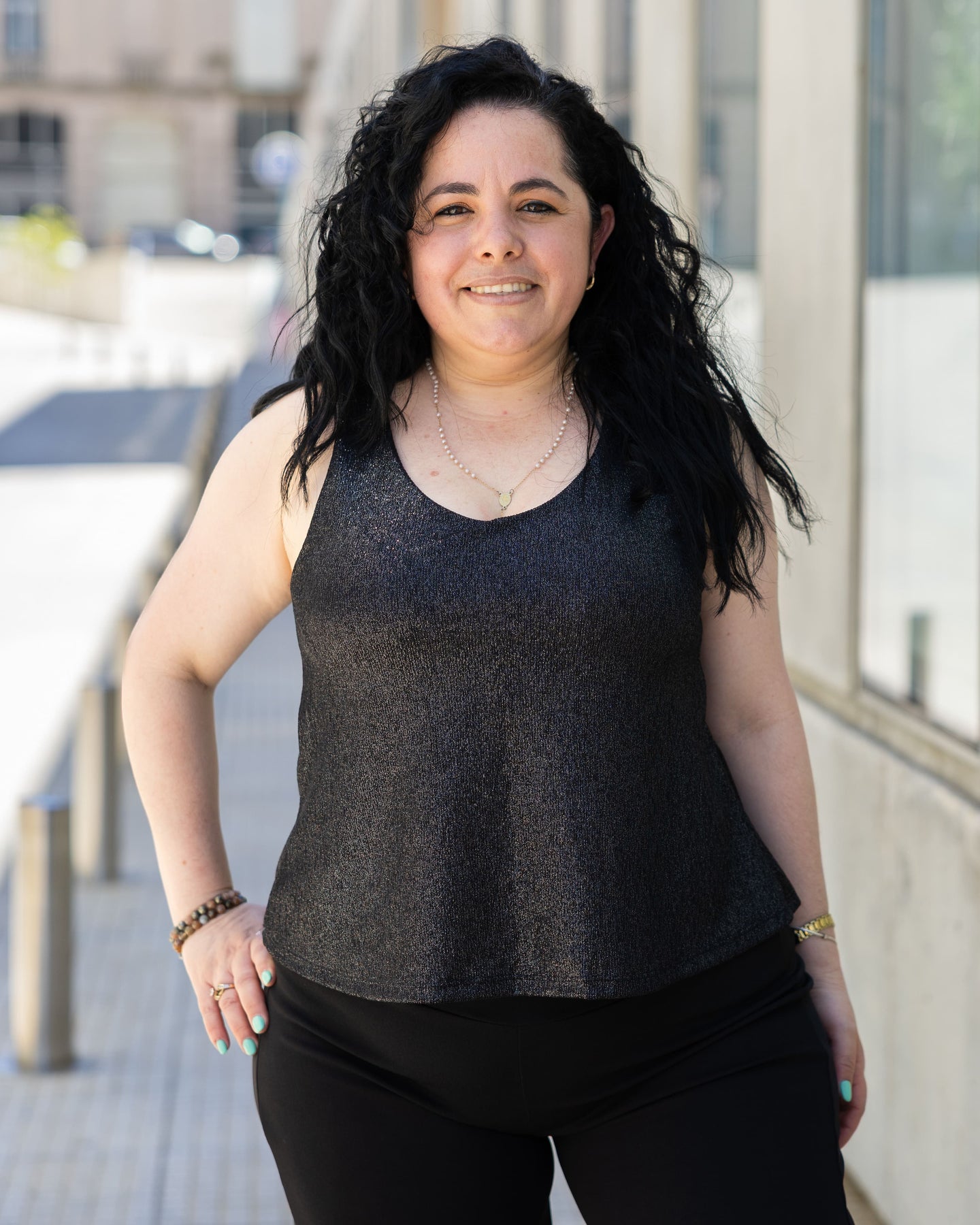 MUSCULOSA LUREX - Negro