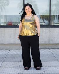 MUSCULOSA LUREX - Dorado