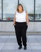 PANTALÓN LINO - Negro