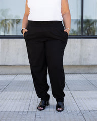 PANTALÓN LINO - Negro