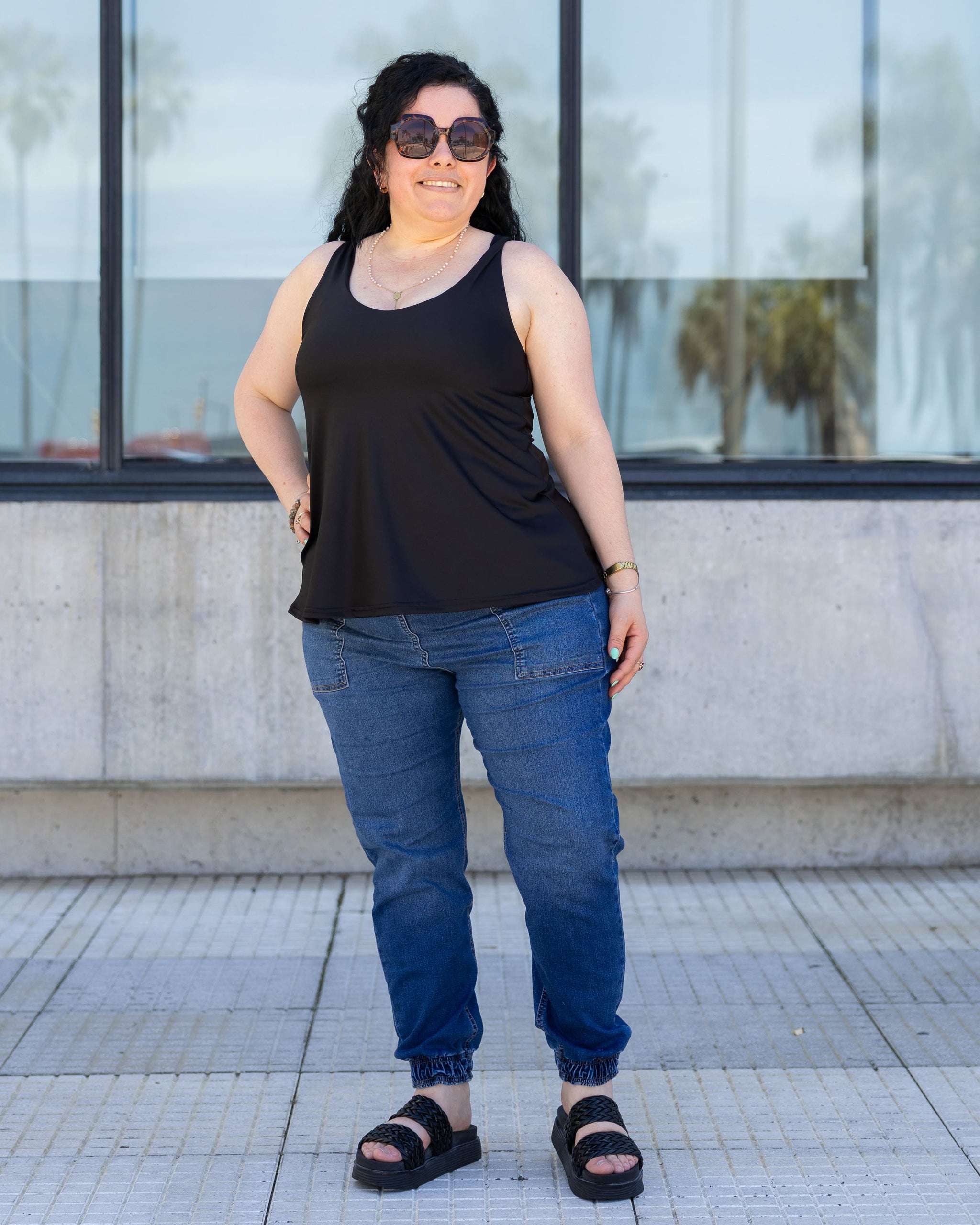 MUSCULOSA LYCRA - Negra