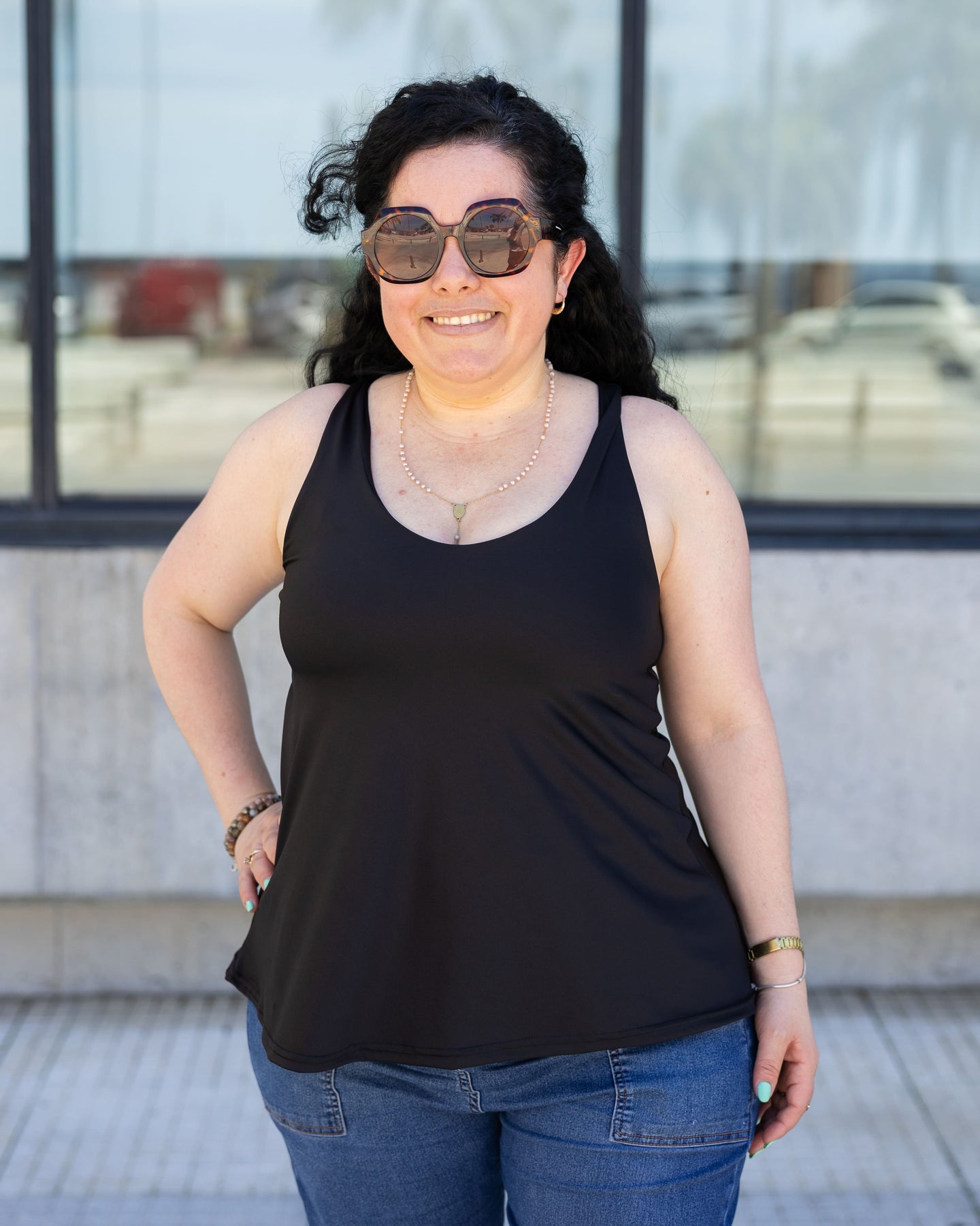 MUSCULOSA LYCRA - Negra