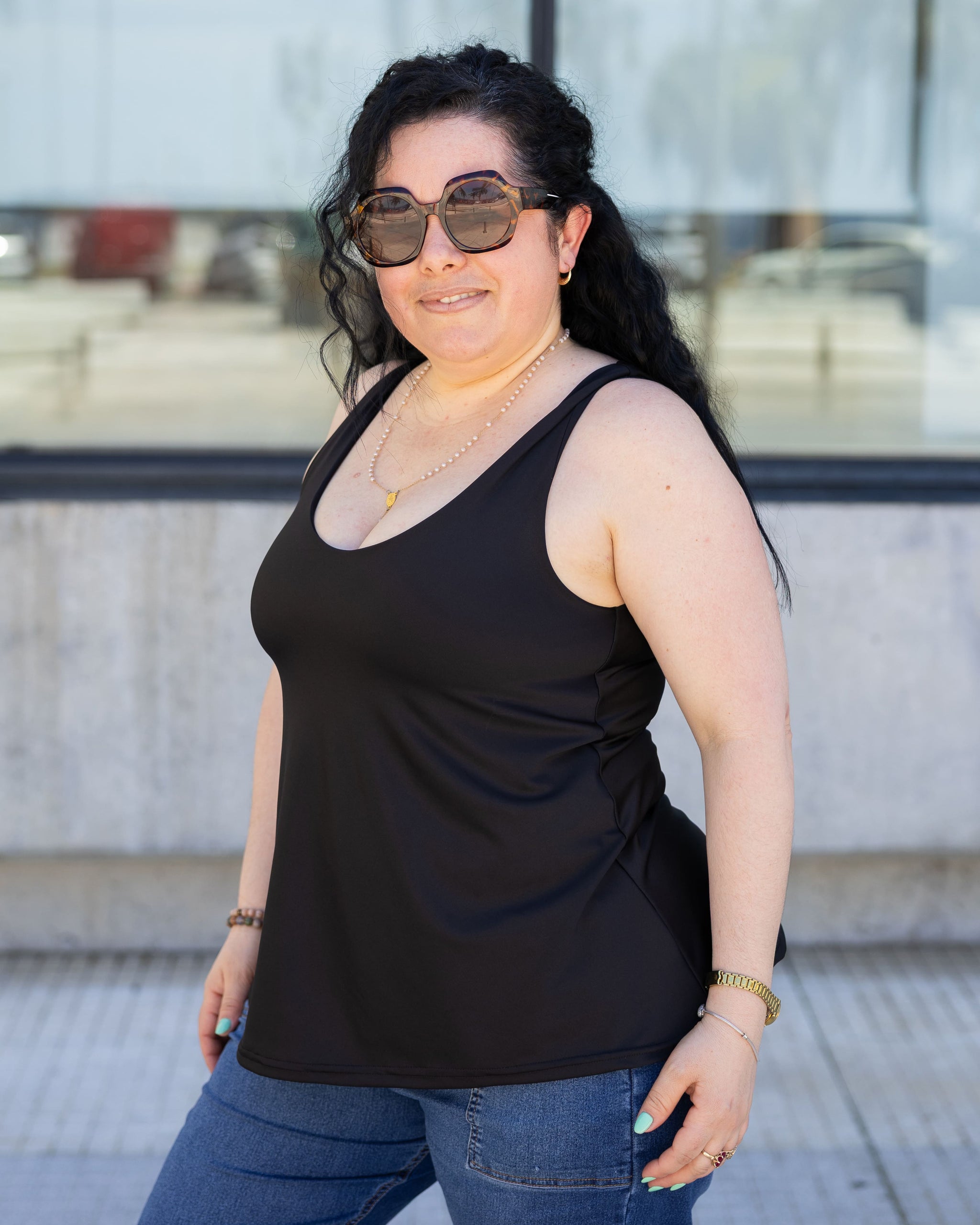 MUSCULOSA LYCRA - Negra