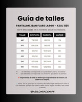 PANTALON JEAN FLARE LARGO - AZUL 1125 🛡️ COMPRA SEGURA 🛡️