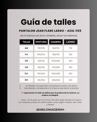 PANTALON JEAN FLARE LARGO - AZUL 1125 🛡️ COMPRA SEGURA 🛡️