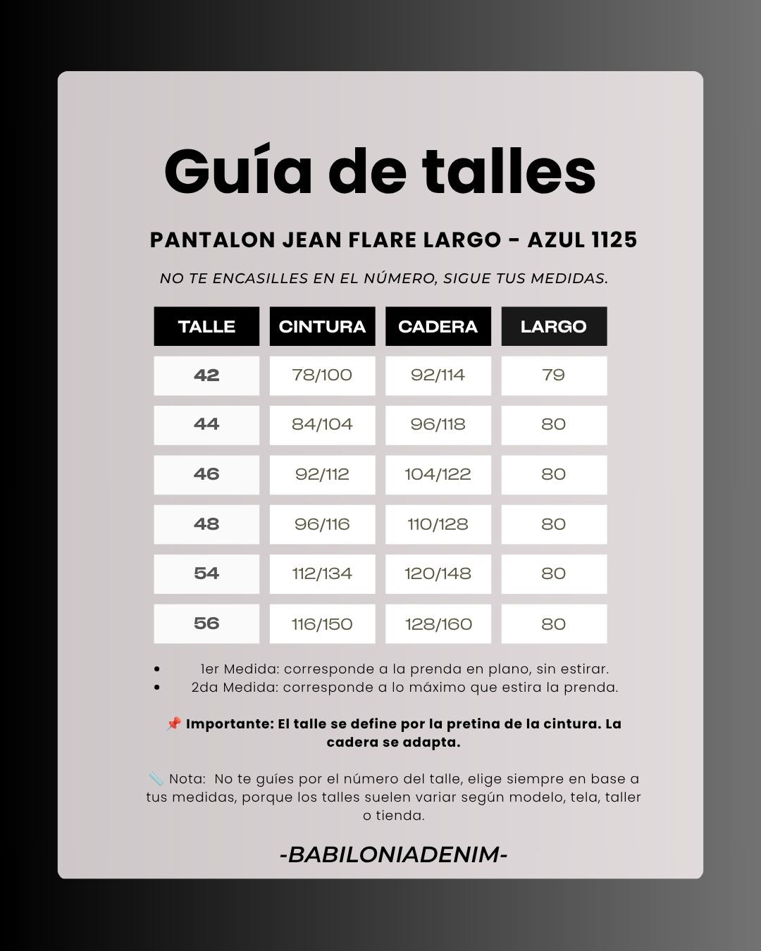 PANTALON JEAN FLARE LARGO - AZUL 1125 🛡️ COMPRA SEGURA 🛡️