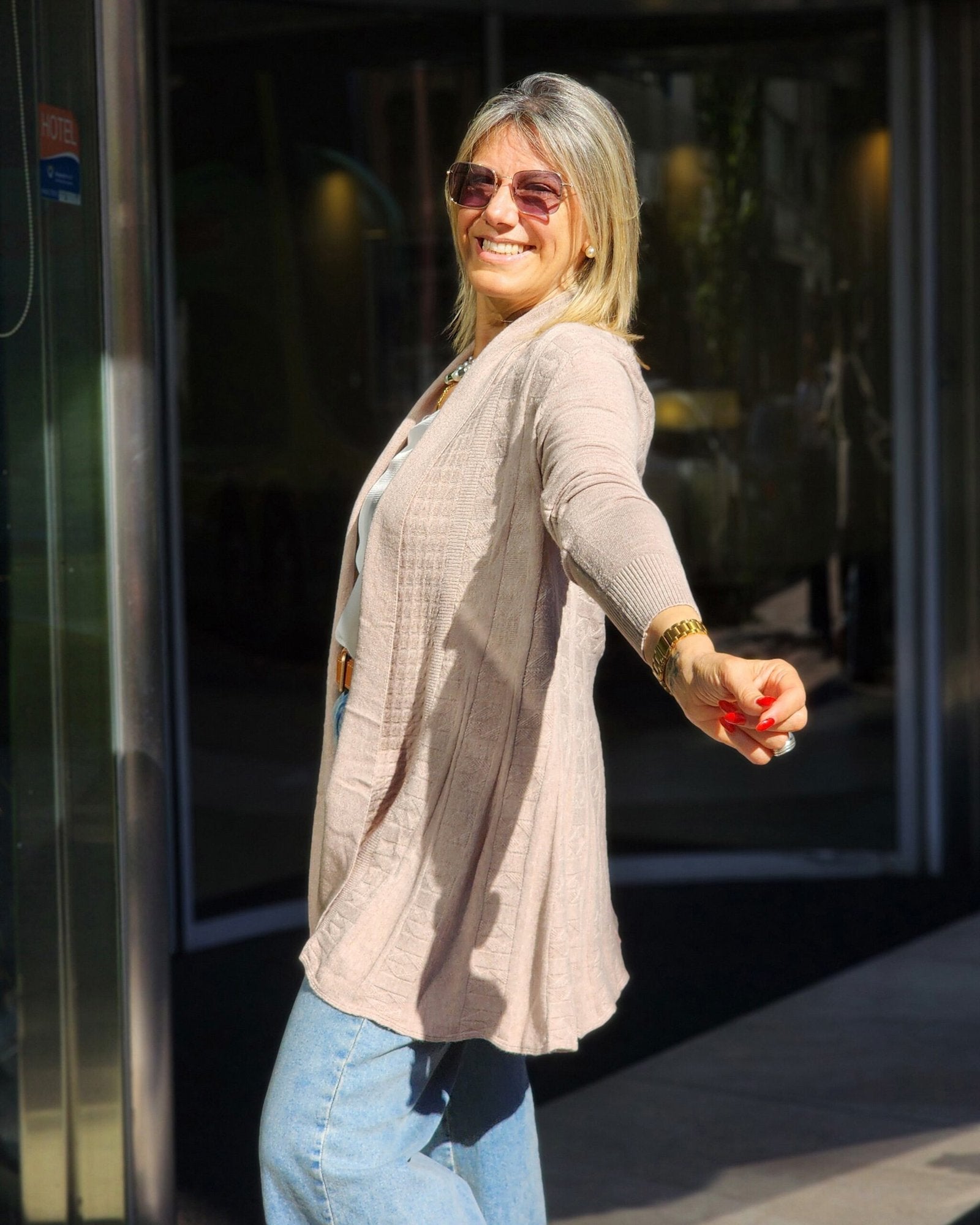 Saco "ESPAÑA BEIGE" - 20 % OFF contado o transferencia $1190