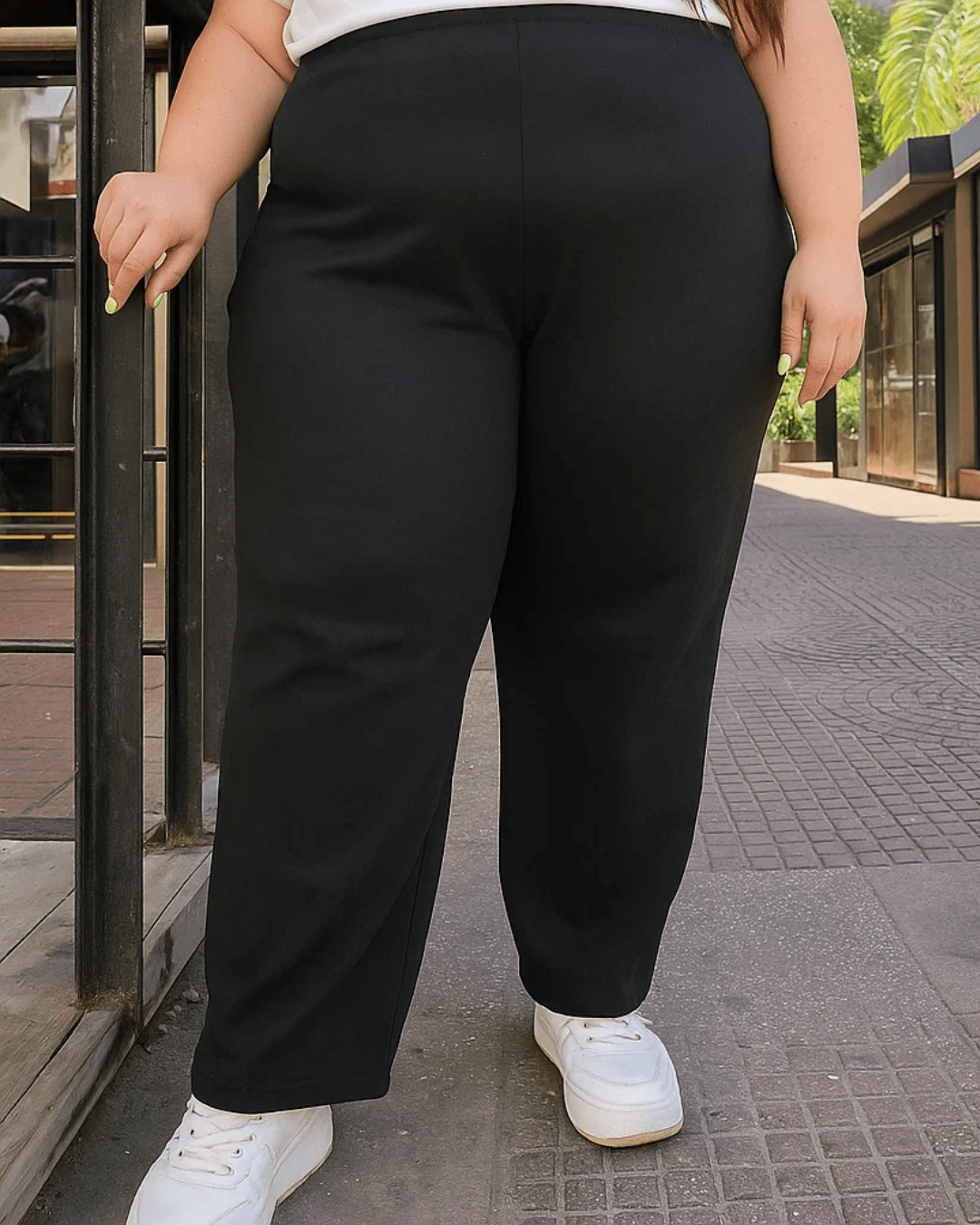PANTALÓN LINO - Negro