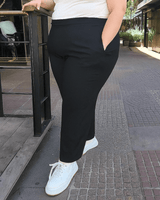 PANTALÓN LINO - Negro