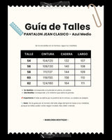 PANTALON JEAN CLASICO - Azul Medio