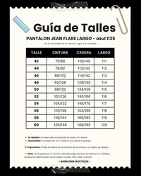 PANTALON JEAN FLARE LARGO - Azul 1126