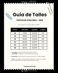 PANTALON JEAN WIDE LEG - Gris Oscuro
