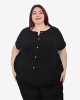 BLUSA CAMISA ANGEL - Negra
