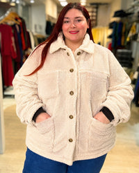 CHAQUETA CORDERITO MONTREAL LARGA - Talles Grandes 🛡️ COMPRA SEGURA 🛡️