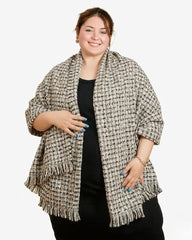 Pashmina Cuadrille gris