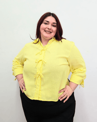 CAMISA ROMA LINO - Amarillo