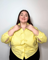 CAMISA ROMA LINO - Amarillo