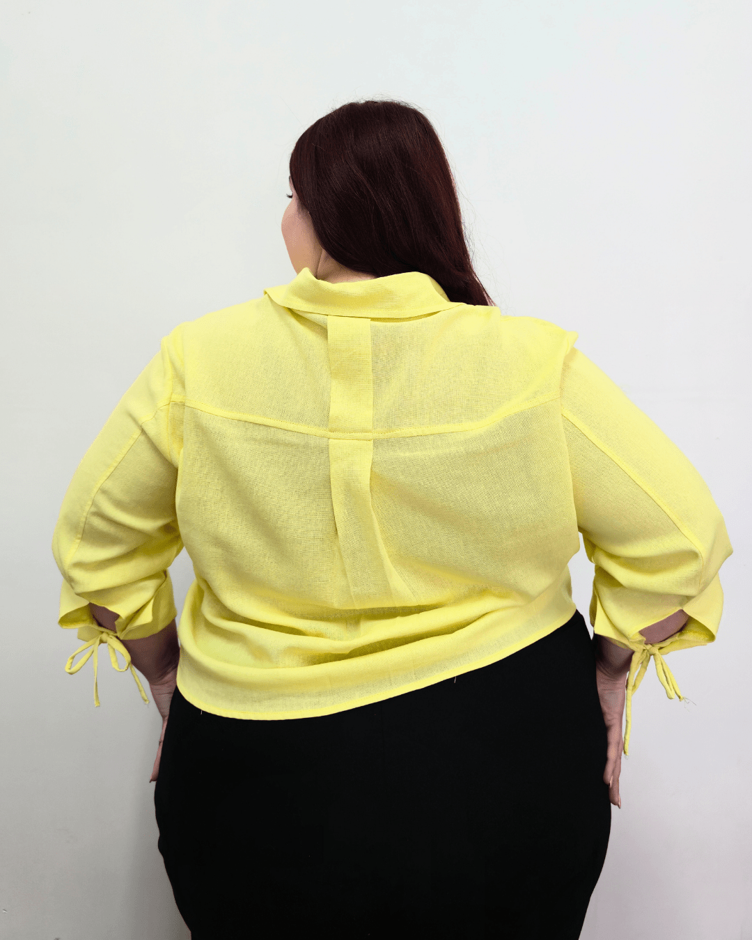 CAMISA ROMA LINO - Amarillo