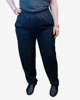 PANTALÓN LINO - Negro
