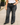 PANTALON JEAN FLARE CORTO - Gris